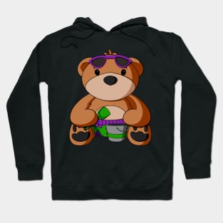 Sandy Beach Teddy Bear Hoodie